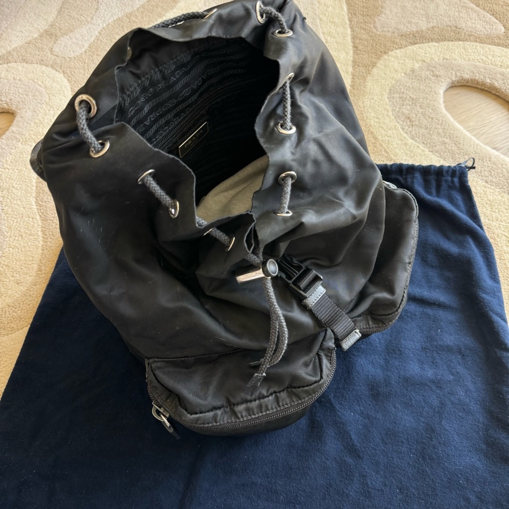Prada Tessuto Nylon Saffiano Vela Backpack – Black - Picture 4 of 8
